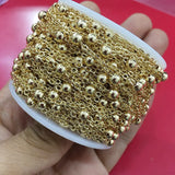5Meters 14k Thin Beads Chains for Jewelry Making Necklace Bracelet Ball Chain
