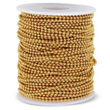 5M 2M Stainless Steel Ball Bead Chain Necklace Bracelet DIY Jewelry Making