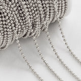 5M 2M Stainless Steel Ball Bead Chain Necklace Bracelet DIY Jewelry Making