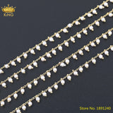 5M Pearl Beads Rosary Chains 3mm, DIY Jewelry Findings