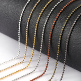 Copper Ball Bead Chains for Necklace Bracelet Jewelry