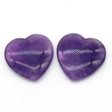 Amethyst Heart Ornament Gua Sha Massage Healing Gem DIY Jewelry Gift