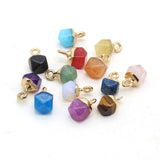 5PC Agate Stone Opal Lapis Lazuli Crystal Pendant DIY Jewelry Making