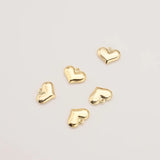 5PC Love Heart Charms DIY Jewelry Making Earrings Bracelet Pendants Accessories