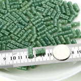 5PC Natural Emerald Jadeite Hollow Beads DIY Bangle Charm