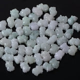 Natural Emerald Jadeite Pig Rabbit Beads DIY Charm Jewellery Hand-Carved