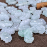 Natural Emerald Jadeite Pixiu Beads DIY Bangle Charm Jewellery