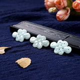 5PC Natural Jade Emerald Lucky Chinese Knot Bead Accessories DIY Bangle Charm