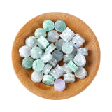 5PC Natural Jade Emerald Plum blossom Bead 10mm DIY Bangle Lucky Charm