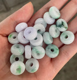 5PC Natural Purple Emerald 15mm Beads Pendant DIY Bangle Jewellery