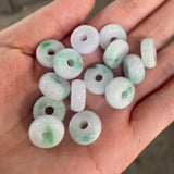 5PC Natural Purple Emerald 15mm Beads Pendant DIY Bangle Jewellery