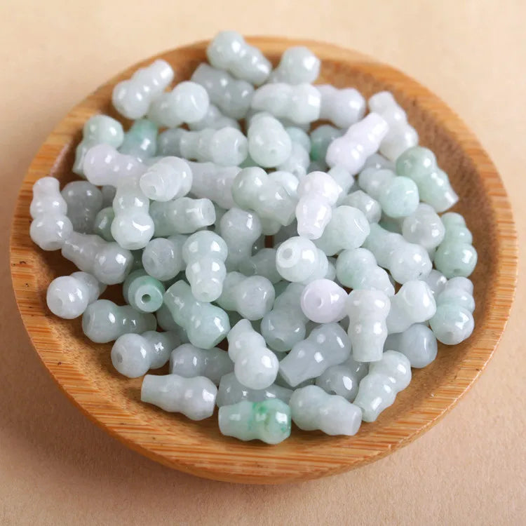 5PC Natural gourd Emerald Beads Bracelet Pendant DIY Accessories Bangle