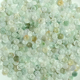 5PC Natural Jade Emerald Hollow Money Buckle Bead 13mm DIY Accessories