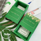 Green Rectangle Jewelry Organizer Box