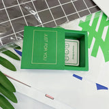 Green Rectangle Jewelry Organizer Box