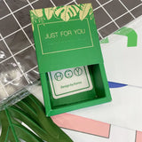 Green Rectangle Jewelry Organizer Box