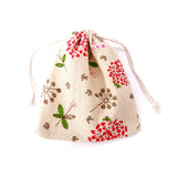 5PCS 14*16cm Cotton Gift Bags Reusable Muslin Drawstring Pouches