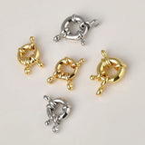 5PCS 14K Round Clavicle Necklace Bracelet Clasps for DIY Jewelry Making