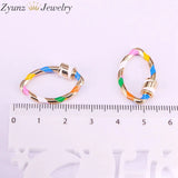 5PCS Oval Lock Carabiner Enamel Clasp 16*25mm Jewelry Findings