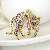 5PCS 18K Plated Leopard Charms for DIY Necklace Making