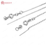 5PCS 1MM 1.2MM 18K Copper Chorker Necklace Chains