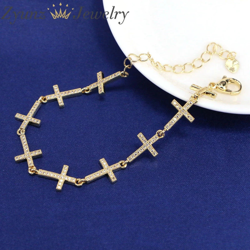 Geometric Circle Chain Bracelet Women's Jewelry