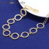 Geometric Circle Chain Bracelet Women's Jewelry