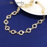 Geometric Circle Chain Bracelet Women's Jewelry
