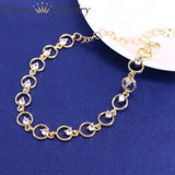 Geometric Circle Chain Bracelet Women's Jewelry