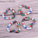 5PCS Heart Lock Carabiner Enamel Clasp Findings