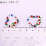 5PCS Heart Lock Carabiner Enamel Clasp Findings