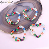5PCS Heart Lock Carabiner Enamel Clasp Findings