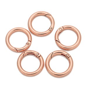 5PCS 25mm 28mm Spring Ring Keyring Split Ring Key Rings Bag Jewelry Findings