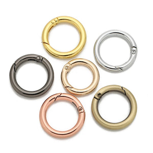 5PCS 25mm 28mm Spring Ring Keyring Split Ring Key Rings Bag Jewelry Findings