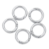 5PCS 25mm 28mm Spring Ring Keyring Split Ring Key Rings Bag Jewelry Findings