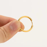 5PCS 316L Stainless Steel Round Circle Earring Hoops 8-20mm Huggie Piercing
