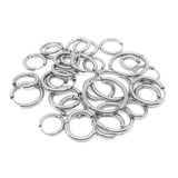 5PCS 316L Stainless Steel Round Circle Earring Hoops 8-20mm Huggie Piercing