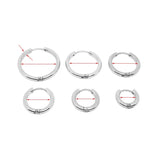 5PCS 316L Stainless Steel Round Circle Earring Hoops 8-20mm Huggie Piercing