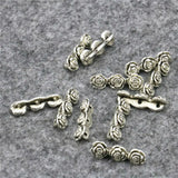 5PCS 3Hole Rose Shaped DIY Loose Finding Accessories Jewelry Making Copper