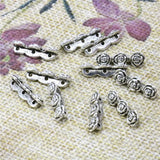 5PCS 3Hole Rose Shaped DIY Loose Finding Accessories Jewelry Making Copper