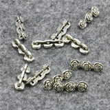 5PCS 3Hole Rose Shaped DIY Loose Finding Accessories Jewelry Making Copper