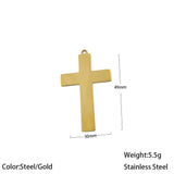 5PCS Small Cross Charms Pendants DIY Jewelry Findings