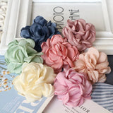 5PCS Chiffon Flowers Headwear Dress Clothes Decoration DIY Hair Accessories