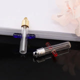 5PCS 6MM Cross Bottle Name on Rice Glass Vial Pendant DIY Pendant Charms