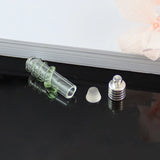 5PCS 6MM Snake Vials Pendants Glass Locket Mini Wishing Bottles Necklace Pendant