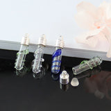 5PCS 6MM Snake Vials Pendants Glass Locket Mini Wishing Bottles Necklace Pendant