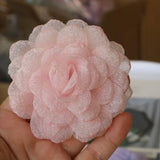 5PCS 7.5CM Chiffon Flowers DIY Fabric Corsage