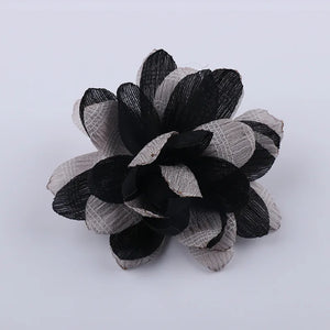 5PCS 9.5CM Chiffon Fabric DIY Wedding Dress Flowers