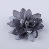 5PCS 9.5CM Chiffon Fabric DIY Wedding Dress Flowers