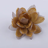 5PCS 9.5CM Chiffon Fabric DIY Wedding Dress Flowers